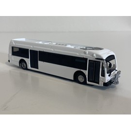 Proterra Catalyst ZX5 Diecast Bus Blank/White Transit Bus & Ready for Your own customizations! 1:87-HO Scale Iconic Replicas New in The Box