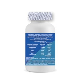 Vitamina D3 400 Ui con Colágeno Hidrolizado | 120 Cápsulas | 400 MG por Cápsula | Con Vitamina C y Zinc | Suplemento Alimenticio | Isaaquim