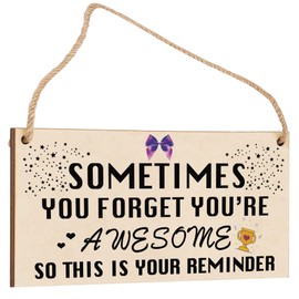Womens Birthday Gifts for Her Thank You Gifts Unusual Gifts You Are Awesome Wooden Hanging Friendship Plaque Funny Gift for Best Friends Colleagues Sentimental Inspirational Gift for Cheer up Women