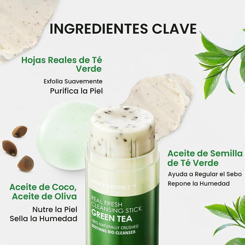DERMALOGY by NEOGENLAB Real Fresh - Varilla limpiadora, té verde