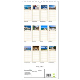 Familienplaner 2026 - Rhodos und Symi mit 5 Spalten (Wandkalender, 21 cm x 45 cm), CALVENDO: Zwei Perlen in der Ägäis, Rhodos und Symi (CALVENDO Orte)