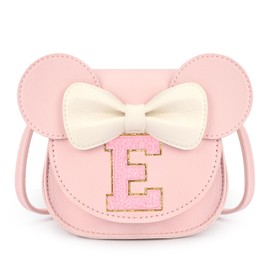 mibasies Toddler Purse Girl Gifts: Birthday Gifts for Girls 3-8 - Little Kids Gifts Mini Mouse Ears Bow Purse (Pink E)