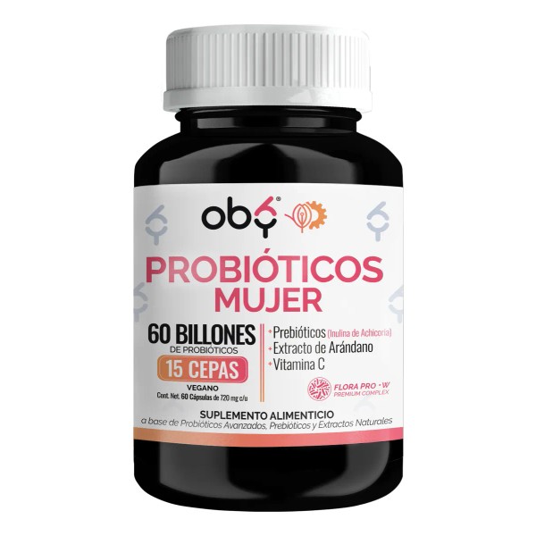 Probioticos Mujer 60 Billion 15 Cepas Prebiticos Arndano Inulina Achicoria