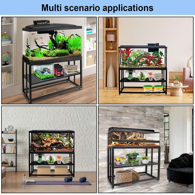 HONYTA Fish Tank Stand Heavy Duty Metal Aquarium Stand 55