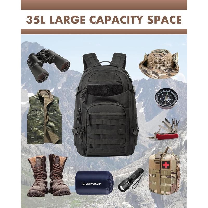 Tactical Laptop Backpack Military Backpack for Men Black Tactical Bag