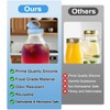 6 Pack Silicone Milk Bottle Caps, 48mm Diameter Glass Jug