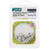 Alm Aluminium Cropped Head Nuts & Bolts (Pack 20) -