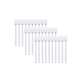 Mameei AZ-137 Sponge Brush with Pattern, Reaches Fine Parts, Approx. 0.6 x 0.4 x 5.7 inches (1.5 x 1 x 14.5 cm), White, 30 Pieces, Toilet, Washroom, Bath, Gap, Washable with Water Alone, Made in Japan