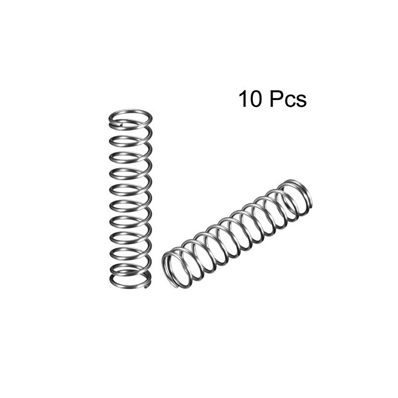 sourcing map Compression Spring Alloy Spring Steel Coil 1.2 x