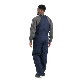 Berne Men's Heritage Twill Insulated Bib Overall, Large Regular, Navy