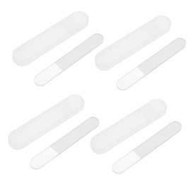 4 Sets Glass Nail File Nail Care Kit Nail Filer for Natural Nails False Nail Files Nail Shaper Nail Art Tools Nail Buffer Nails Kits Nail Kits Manicure Tools Round Head Nano Glass
