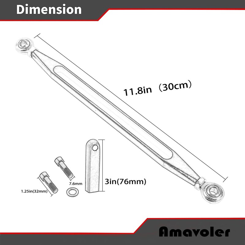 amavoler Shift Linkage Compatible for Harley Softail Dyna Street Glide