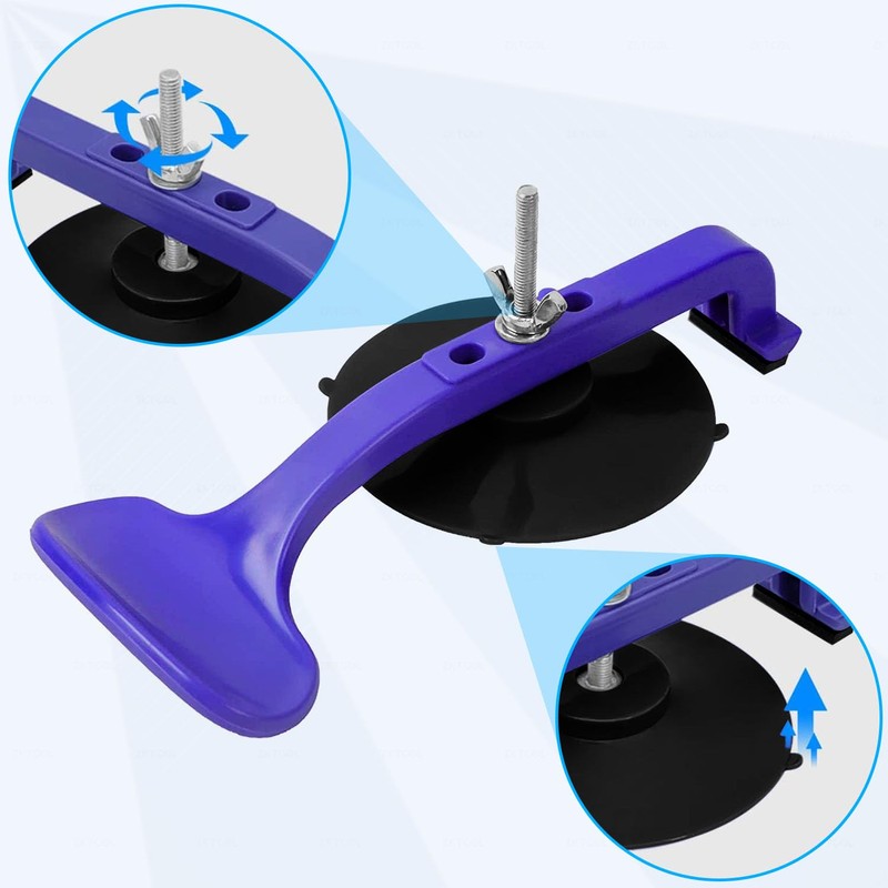 ZKTOOL 6PC Suction Cup Clamp Set, Class Clamps Kit for
