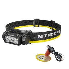 Nitecore HC60 UHE 1600 Lumen Headlamp, USB-C Rechargeable with White and Red Beams for Night Runing, Camping, Hiking, Hunting, and Industrial Work Sticker