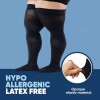 남성용 허벅지 높이 압박 양말 2030mmHg 무릎 스타킹 위의 전신