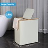 efluky Laundry Hamper with Lid, Double Laundry Hamper with 2