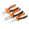 ebuyerfix wokin 3 Pcs Plier Set with Soft Grip Handles, Combination, Heavy Duty, Long Nose Side Cutters Steel
