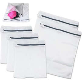 Simple Houseware Bolsa de lavado de malla para sujetador de lavandería (2 grandes, 3 medianos)