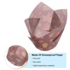 HARFINGTON 50pcs Tulip Cupcake Liners Greaseproof Baking Cups Paper Cupcake
