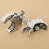 TCT-MT Windshield Windscreen 41mm Clamps Chrome Fit For Harley Wide
