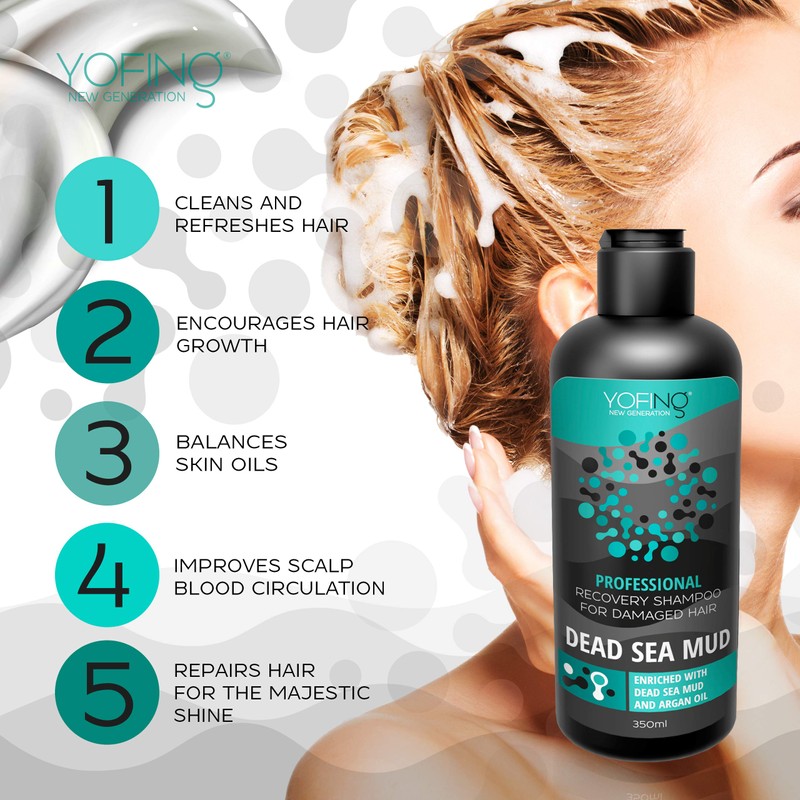 Dead Sea Mud Shampoo - Anti Hair Loss & Anti
