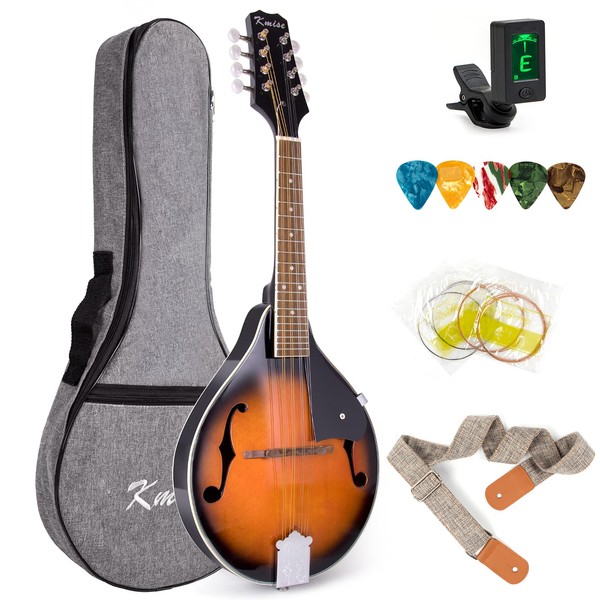Mandolin,Kmise A style Mandolins Instruments 8 String Spruce Musical Instrument