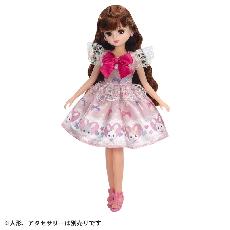 Takara Tomy LW-01 Licca-chan Dress, Ribbon Rabbit, Changeable Dresses, Pretend