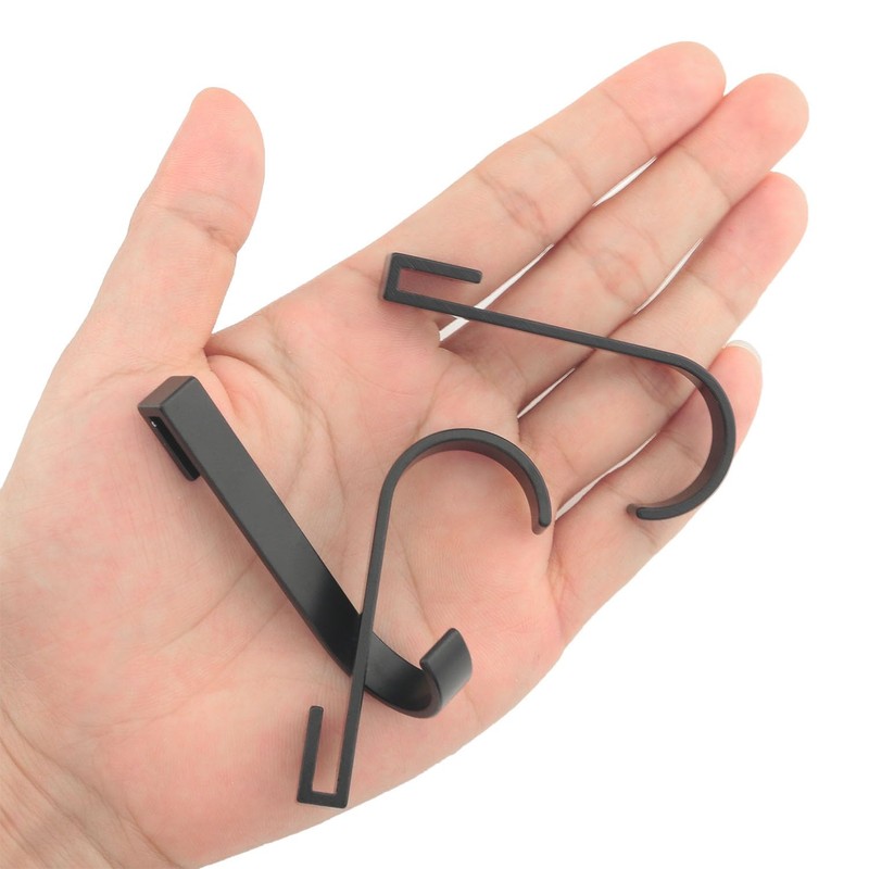 ITROLLE 10PCS Black Heavy Duty Hooks Pot Rack Hooks Wire