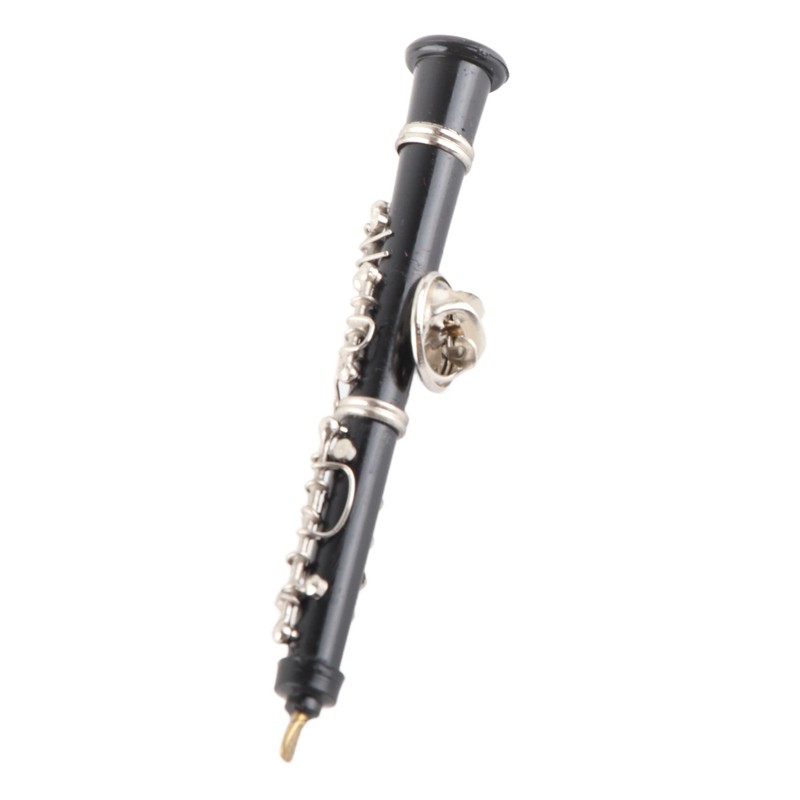 Oboe Brooch Pin Fashion Elegant Simulation Metal Musical Instrument Brooch