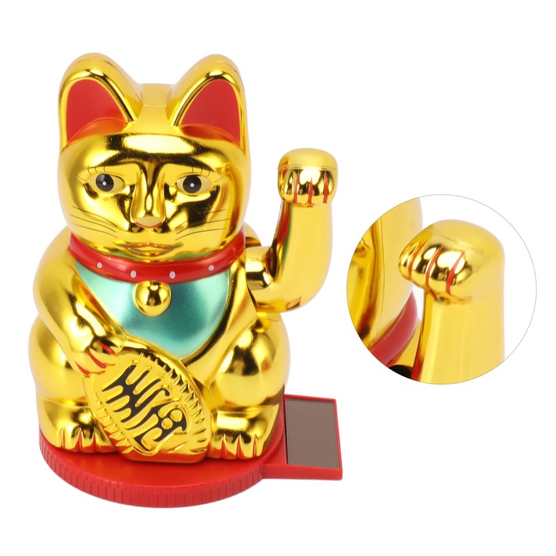 Solar Energy Powered Wealth Welcoming Cat with Waving Arm 6