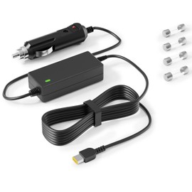 VHBW CAR Charger Replacement for Lenovo CAR Charger 90W 65W 45W Compatible with ThinkPad X1 Carbon X1 Yoga T440 T450 T460 T470 T570 Edge E440 E460 E431 Lenovo Essential G700 G710 Power Supply Cord