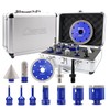 SHDIATOOL Diamond Tile Drill Bits Kit 12pcs, Porcelain Hole Saw