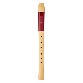 Moeck 1025 Flauto 1 Soprano Recorder German Single Hole Special Plastic Beige with Red Ring C Soprano Recorder School Recorder