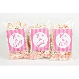 It's A Girl! Baby Shower Popcorn Bags (20 Pack)