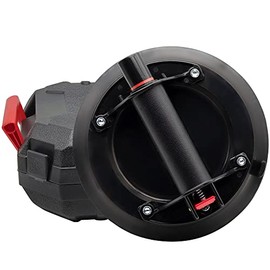 AUTOAlkins 8" Heavy Duty Suction Cup to Lift Large Glass, Tile, Marble, Industrial Vacuum Suction Lifter with Handle for Glass Lifting & Replacement, 175 lbs Load Capacity, Carrying Case (1 Pack)