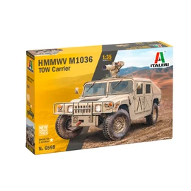 Italeri 6598 1:35 HMMWV M966 Tow Carrier - Faithful Replica, Model Building, Plastic Kit, Military Kit, Standing Model