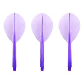 CONDOR Darts Flight Plain Clear Purple Teardrop L