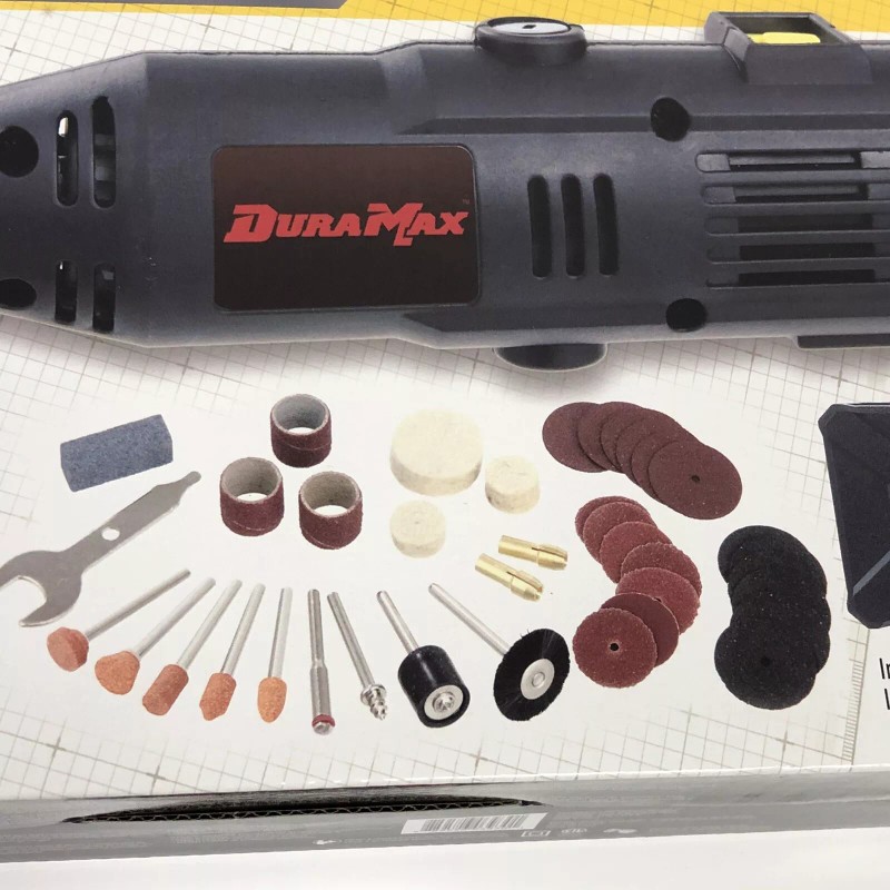 DuraMax Variable Speed Rotary Tool Kit 40 Pieces AQ25001G New