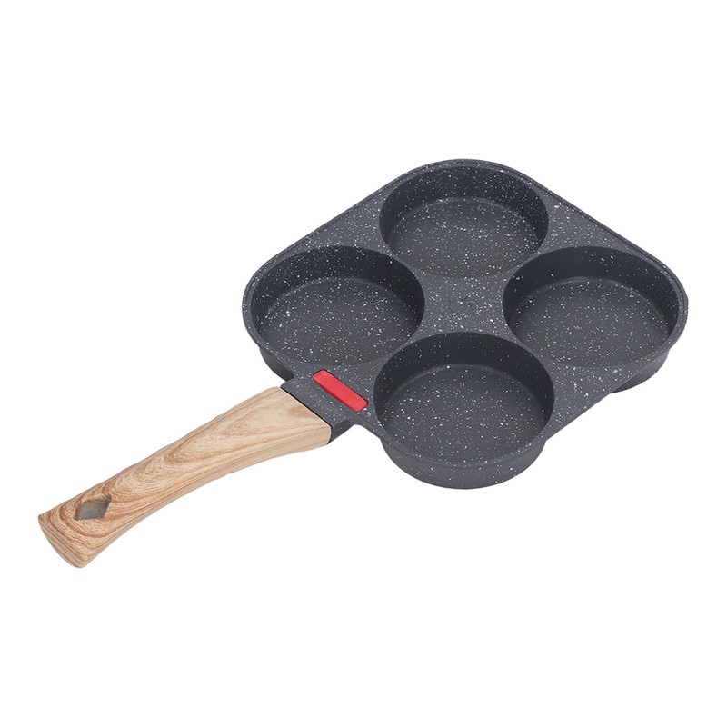 Egg Frying Pan Heat Sensitive Silicone Aluminium Pancake Frying Pan