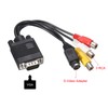 sourcing map VGA to RCA Cable, 3RCA + S-Video Adapter