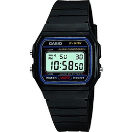 CASIO Unisex ErwachseneArmbanduhr Digital Quarz Harz F-91W-1YER