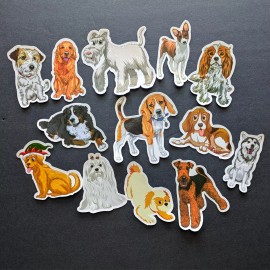 Unbranded Dog Stickers, Pet Stickers, Dog Lover Stickers