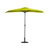 WestinTrends Lanai 9 Ft Outdoor Patio Half Umbrella, Small Grill