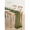 Ling's Moment 14Ft x 35" Wide Olive Moss Green Gauze
