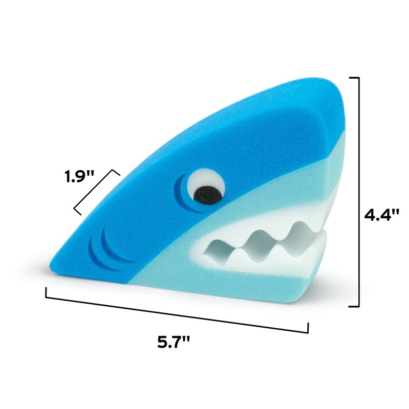 Genuine Fred Bath Biters, Children's Bath Sponge, Shark - Large