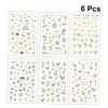 Baluue 3sets Nail Art Sticker Sticker Easter Bunny Manicure Decals