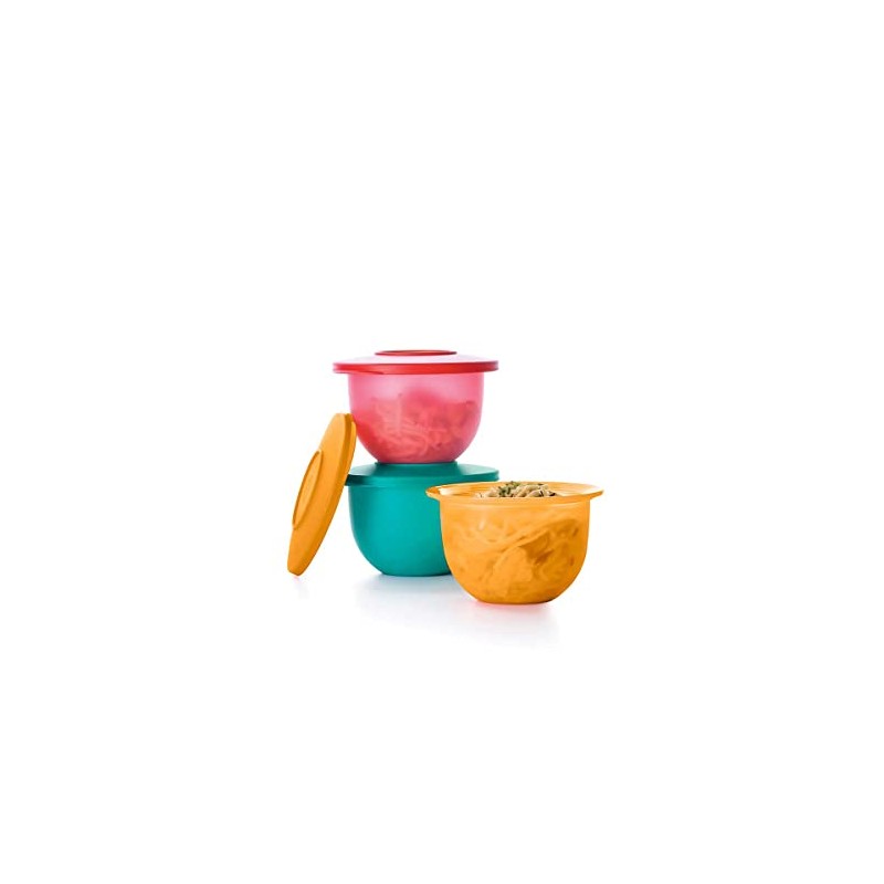 Tupperware Mini Impressions 2 cup Bowl Set of 3 in