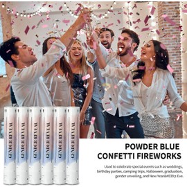 OFOZOVEY Confetti Cannons 11.8IN Gender reveal Multicolor Confetti Poppers for Wedding Celebration, Gender Revealing Party,Birthday Party, Pranks, Graduation, Christmas Eve(6 Pack Pink)