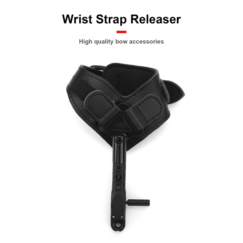 Wrist Strap Bow Release Aid Adujustable PU Outdoor Hunting Arrow