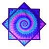 Flow Star (UV Reactive) Beginners Cloth Spinning Easy to Rotate